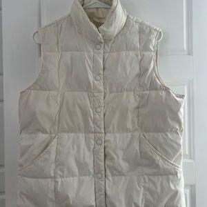 White Lands End Puffy Vest